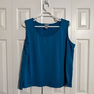 Catherines Teal Sleeveless Tank Top